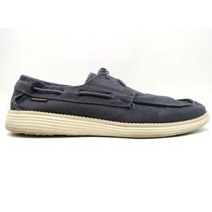 Skechers Navy Deck Loafers Shoes Mens 13